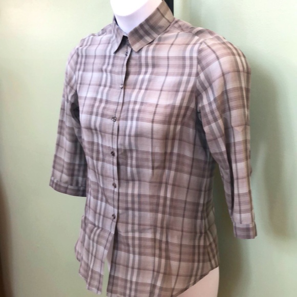 Burberry Women's Multi Button-Up Blouse Medium - Picture 2 of 8